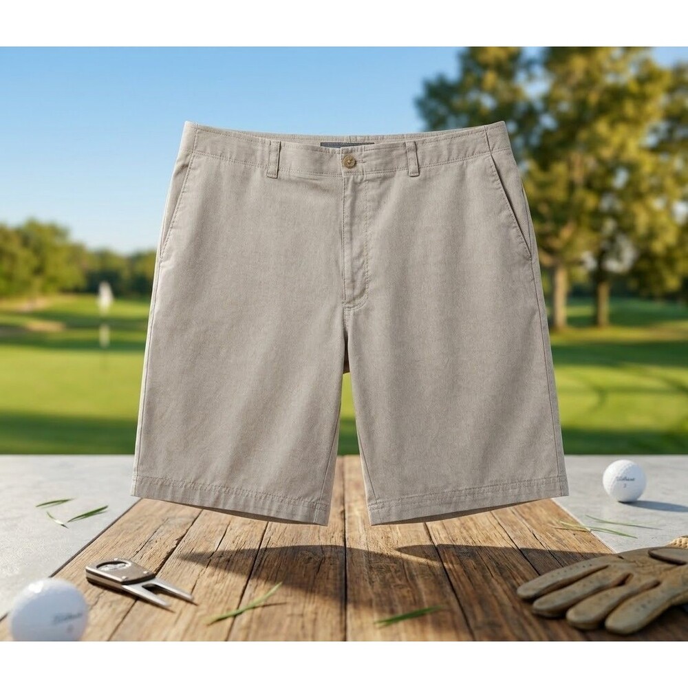 Jack Nicklaus Golf Shorts Mens 36 Gray Heathered Active Flex Comfort Stretch